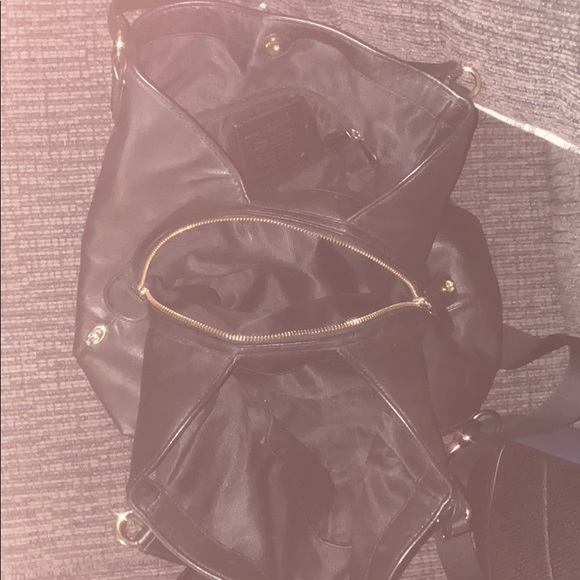 Authentic chocolate Damier Coach handbag - Picture 6 of 8